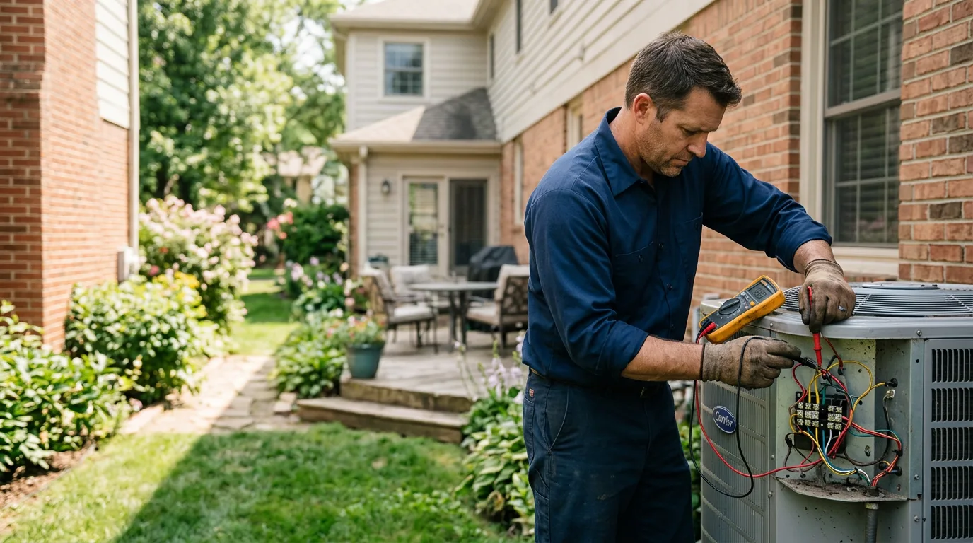 HVAC technician working near Kirkland, AZ